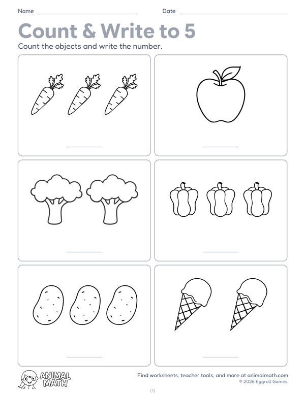 Count & Write to 5 preview