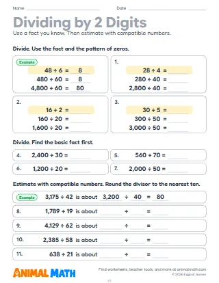Dividing by 2-Digit Numbers