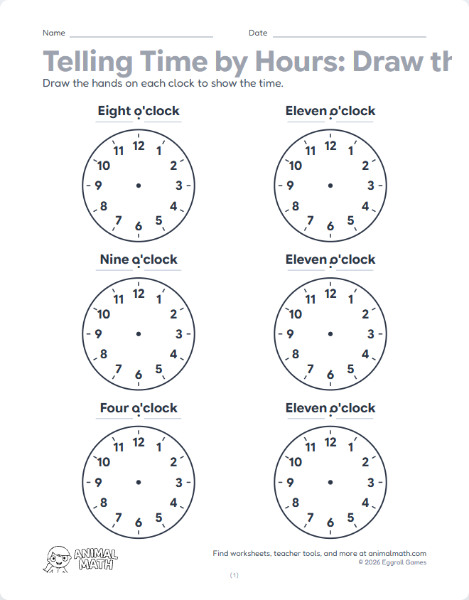 Words to Clock - Hours preview